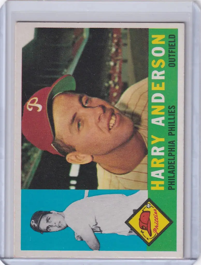 1960 Topps #285 Harry Anderson baseball card from the Philadelphia Phillies collection