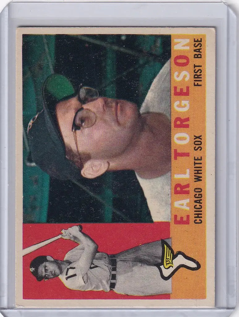 Baseball card of Earl Torgeson from the Chicago White Sox 1960 Topps #299