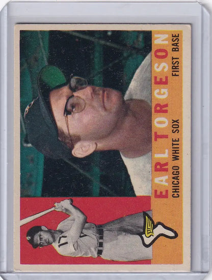 Baseball card of Earl Torgeson from the Chicago White Sox 1960 Topps #299