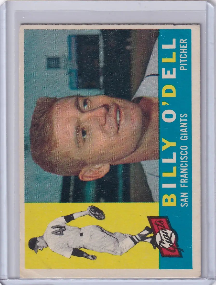 Baseball card of Billy O’Dell from the San Francisco Giants 1960 Topps series