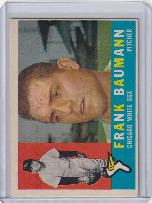 Baseball card of Frank Baumann, Chicago White Sox, 1960 Topps #306 collectible