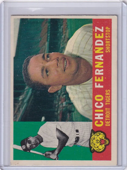 Chico Fernandez Detroit Tigers baseball card from 1960 Topps #314 collection