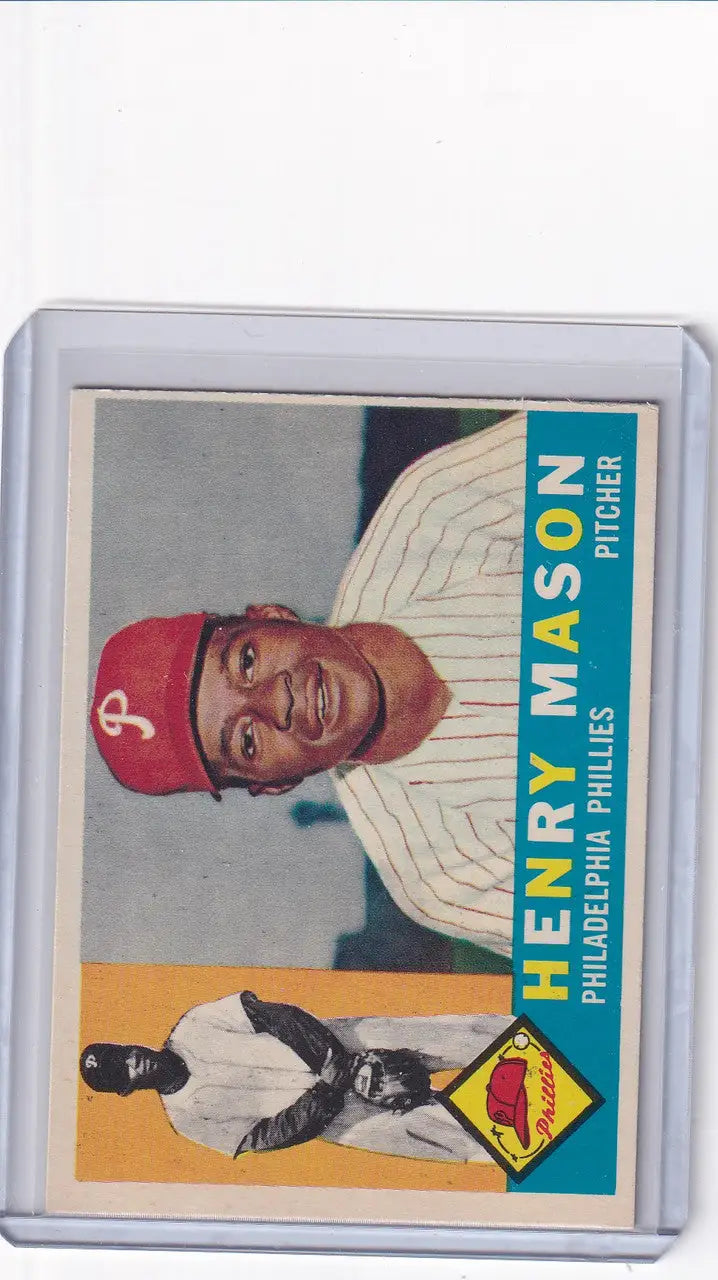 1960 Topps #331 Henry Mason - Philadelphia Phillies RC - Baseball Card Single