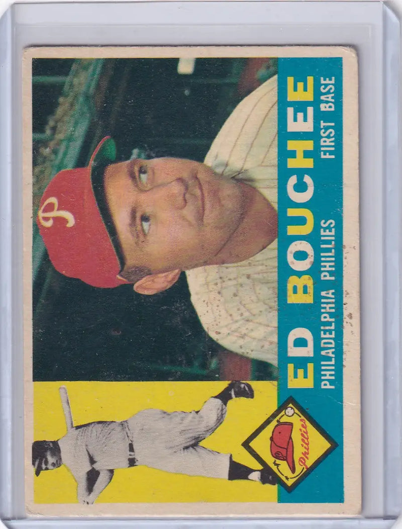 1960 Topps #347 Ed Bouchee - Philadelphia Phillies