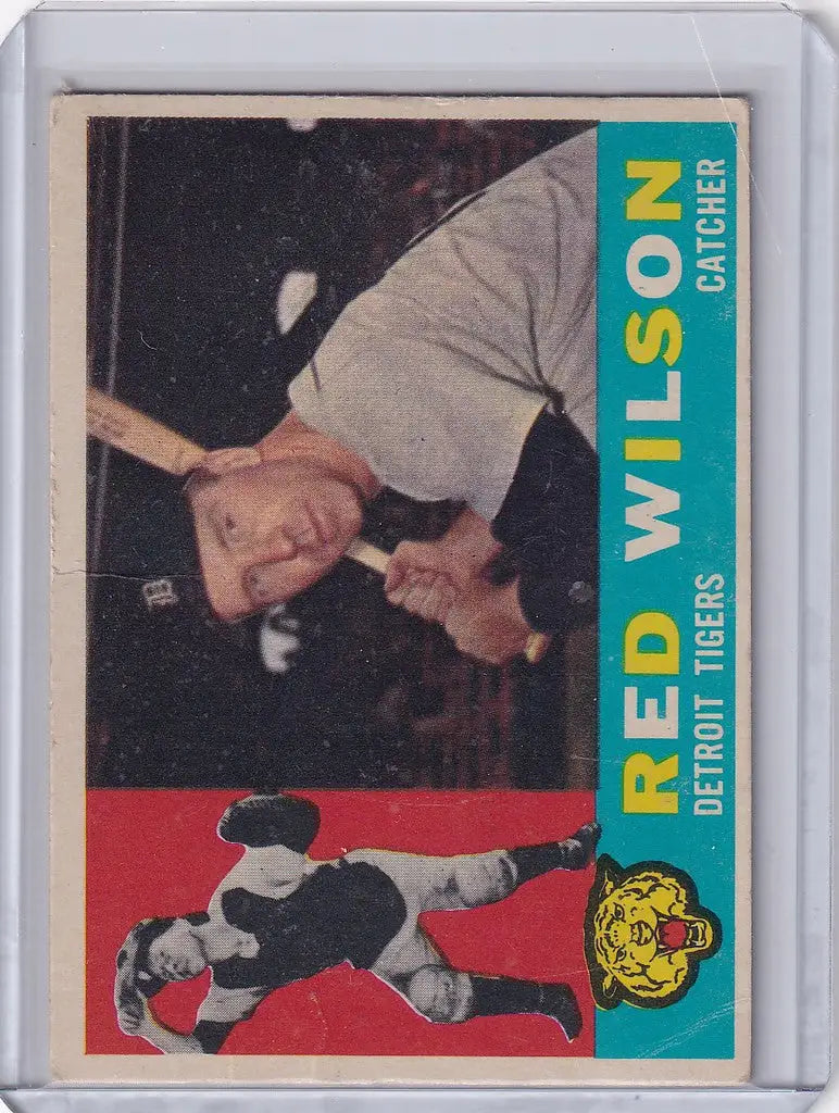 Vintage baseball card of Red Wilson from the Detroit Tigers 1960 Topps #379