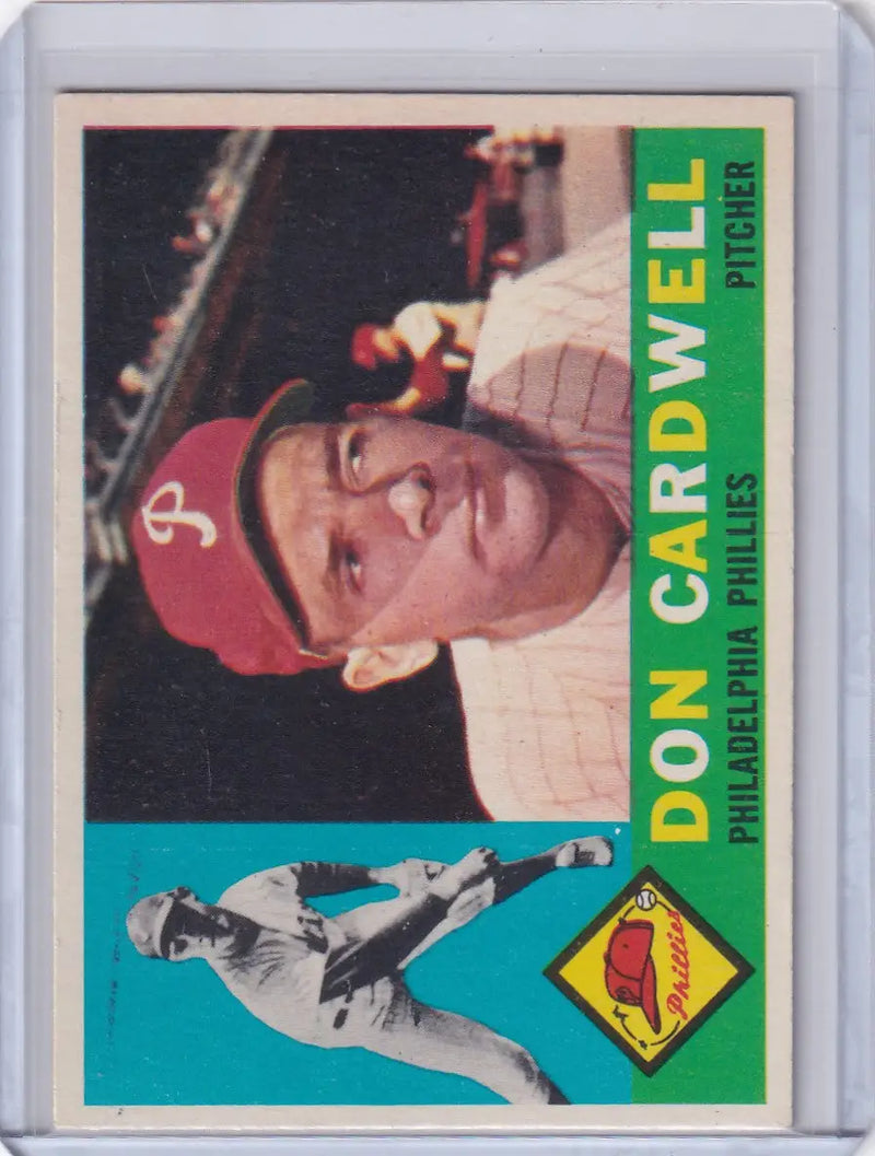 1960 Topps #384 Don Cardwell - Philadelphia Phillies