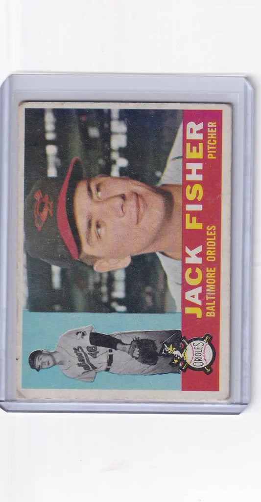 Jack Fisher Baltimore Orioles RC baseball card from 1960 Topps #46 in pristine condition