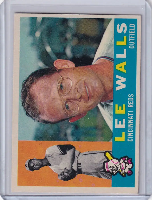 1960 Topps #506 Lee Walls - Cincinnati Reds - Baseball Card Single