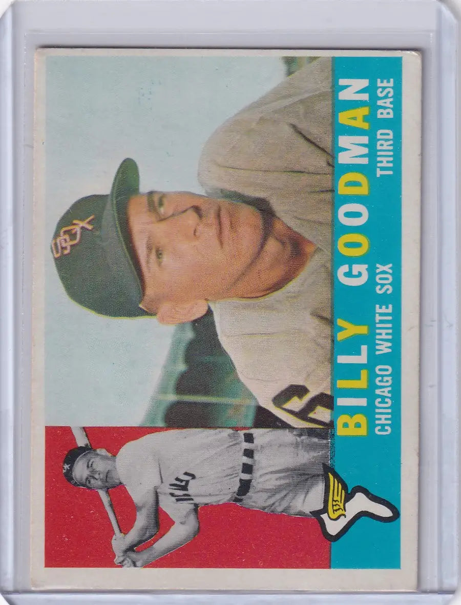 1960 Topps Billy Goodman Chicago White Sox baseball card featuring Billy Goodman from Chicago White
