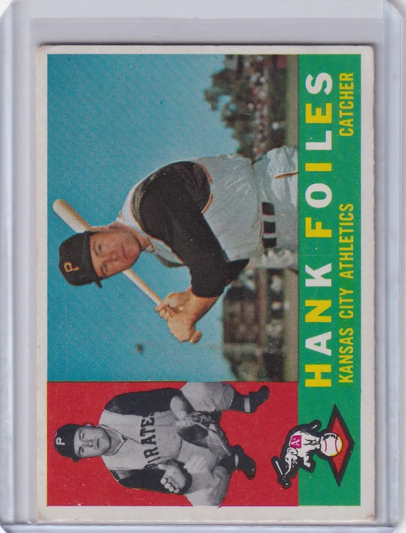 1960 Topps #77 Hank Foiles - Kansas City Athletics