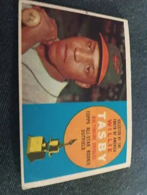 1960 Topps - All-Star Rookie Willie Tasby #322. RC. VG+ - EX - Baseball Card Single