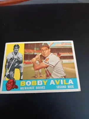 1960 Topps - Bobby Avila #90. Milwaukee Braves. EX+ - Baseball Card Single