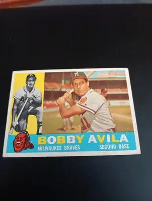 1960 Topps - Bobby Avila #90. Milwaukee Braves. EX+ - Baseball Card Single