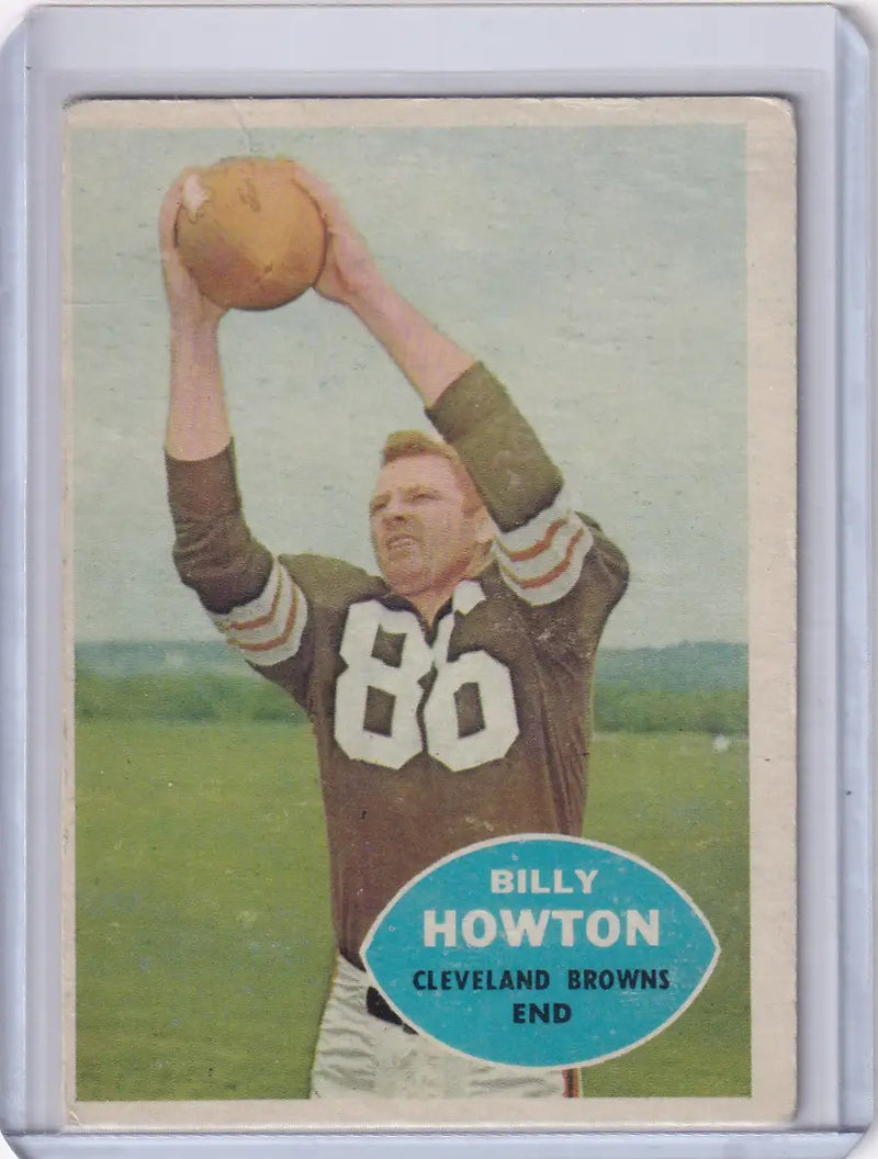 1960 Topps Football # 27 Bill Howton - Cleveland Browns