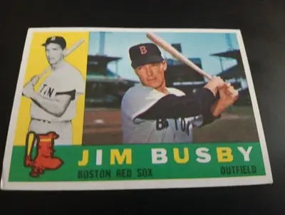 1960 Topps - Jim Busby #232. Boston Red Sox. EX-NRMT - Baseball Card Single
