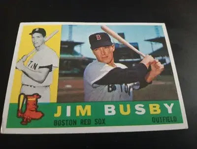 1960 Topps - Jim Busby #232. Boston Red Sox. EX-NRMT - Baseball Card Single