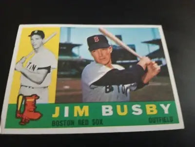 1960 Topps - Jim Busby #232. Boston Red Sox. EX-NRMT - Baseball Card Single