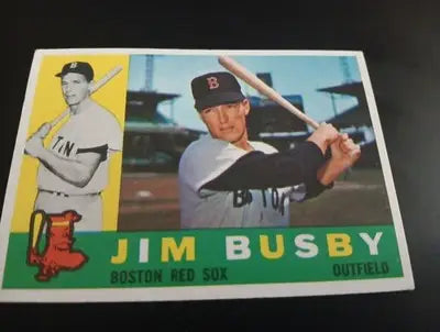 1960 Topps - Jim Busby #232. Boston Red Sox. EX-NRMT - Baseball Card Single