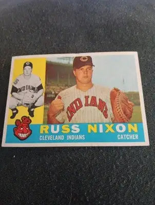 1960 Topps - Russ Nixon #36. Cleveland Indians. EX+ - Baseball Card Single