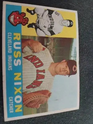 1960 Topps - Russ Nixon #36. Cleveland Indians. EX+ - Baseball Card Single
