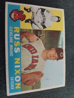 1960 Topps - Russ Nixon #36. Cleveland Indians. EX+ - Baseball Card Single