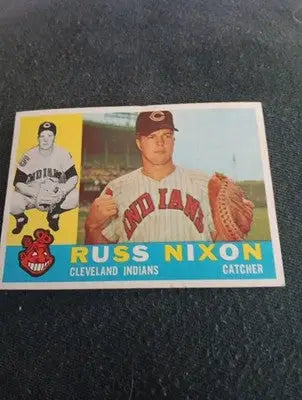 1960 Topps - Russ Nixon #36. Cleveland Indians. EX+ - Baseball Card Single