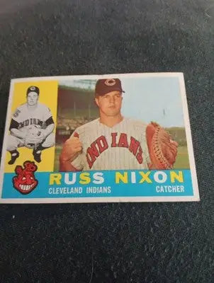 1960 Topps - Russ Nixon #36. Cleveland Indians. EX+ - Baseball Card Single