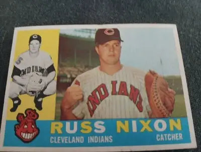 1960 Topps - Russ Nixon #36. Cleveland Indians. EX+ - Baseball Card Single