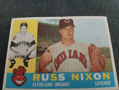 1960 Topps - Russ Nixon #36. Cleveland Indians. EX+ - Baseball Card Single