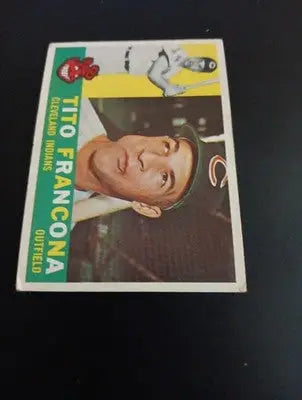 1960 Topps - Tito Francona #30. Cleveland Indians. EX - EX+ - Baseball Card Single