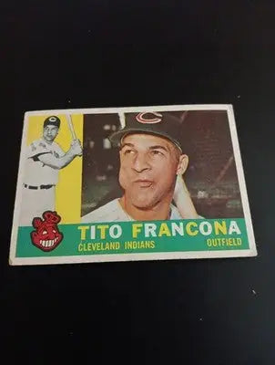 1960 Topps - Tito Francona #30. Cleveland Indians. EX - EX+ - Baseball Card Single