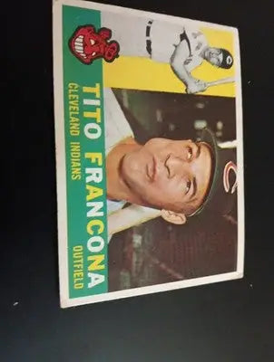 1960 Topps - Tito Francona #30. Cleveland Indians. EX - EX+ - Baseball Card Single