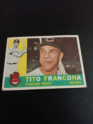 1960 Topps - Tito Francona #30. Cleveland Indians. EX - EX+ - Baseball Card Single