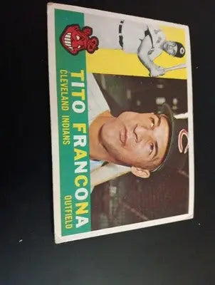 1960 Topps - Tito Francona #30. Cleveland Indians. EX - EX+ - Baseball Card Single