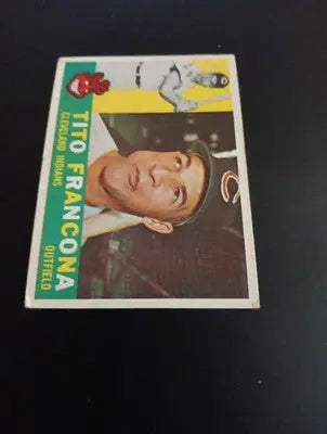 1960 Topps - Tito Francona #30. Cleveland Indians. EX - EX+ - Baseball Card Single