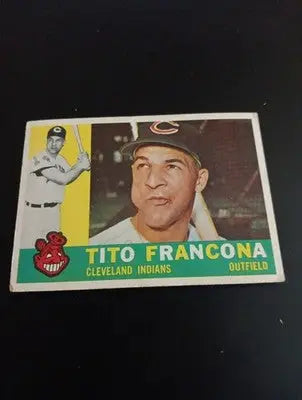 1960 Topps - Tito Francona #30. Cleveland Indians. EX - EX+ - Baseball Card Single