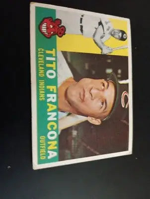 1960 Topps - Tito Francona #30. Cleveland Indians. EX - EX+ - Baseball Card Single