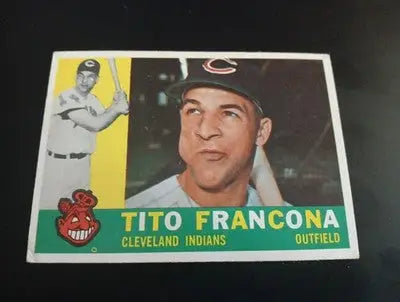 1960 Topps - Tito Francona #30. Cleveland Indians. EX-NRMT - Baseball Card Single