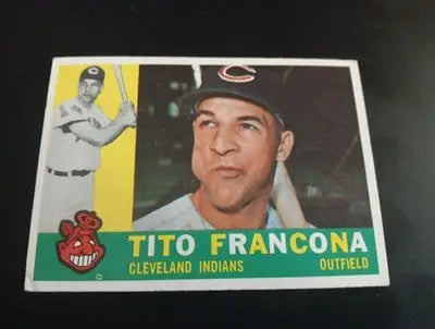 1960 Topps - Tito Francona #30. Cleveland Indians. EX-NRMT - Baseball Card Single
