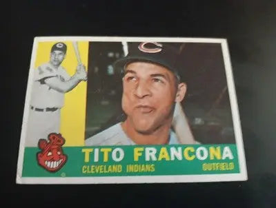 1960 Topps - Tito Francona #30. Cleveland Indians. EX-NRMT - Baseball Card Single