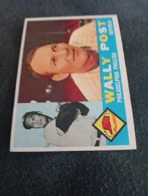 1960 Topps - Wally Post #13. Philadelphia Phillies. EX - Baseball Card Single