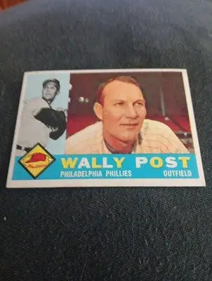 1960 Topps - Wally Post #13. Philadelphia Phillies. EX - Baseball Card Single