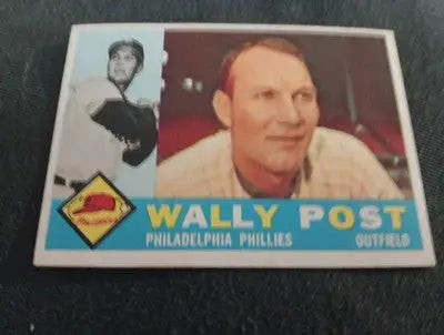 1960 Topps - Wally Post #13. Philadelphia Phillies. EX - Baseball Card Single