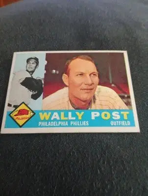 1960 Topps - Wally Post #13. Philadelphia Phillies. EX - Baseball Card Single