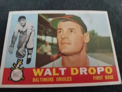 1960 Topps - Walt Dropo #79. Baltimore Orioles. minor front mark. VG+ - EX - Baseball Card Single