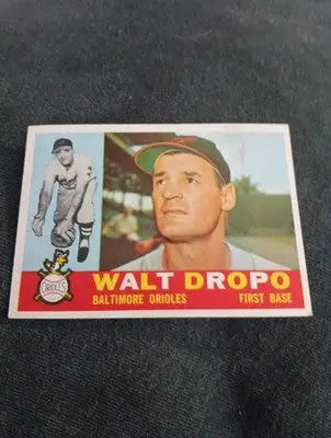 1960 Topps - Walt Dropo #79. Baltimore Orioles. minor front mark. VG+ - EX - Baseball Card Single