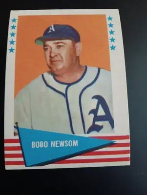 1961 Fleer Baseball Greats - Bobo Newsom #67. EX+ - Baseball Card Single