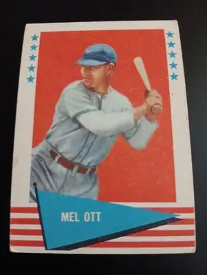 1961 Fleer Baseball Greats - Mel Ott #68. EX - Baseball Card Single