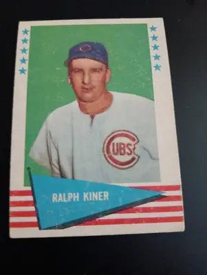 1961 Fleer Baseball Greats - Ralph Kiner #50. EX - EX+ - Baseball Card Single