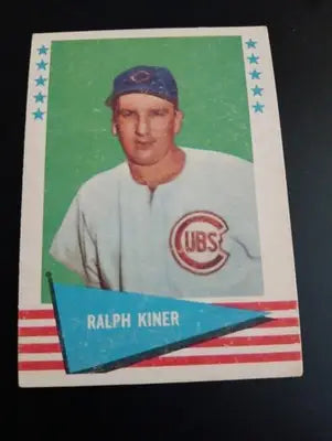 1961 Fleer Baseball Greats - Ralph Kiner #50. EX - EX+ - Baseball Card Single